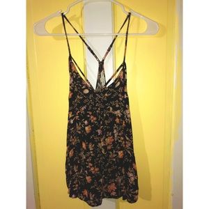 American Eagle Outfitters Tops - Floral Spaghetti Strap Tank Top American Eagle Outfitters Tops - Floral Spaghetti Strap Tank Top